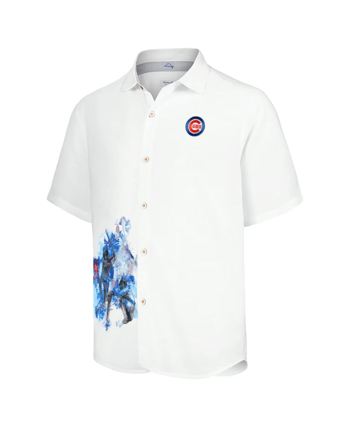 Tommy Bahama White Chicago Cubs Veracruz Ace Islanders Button-up Shirt In Cubs-white