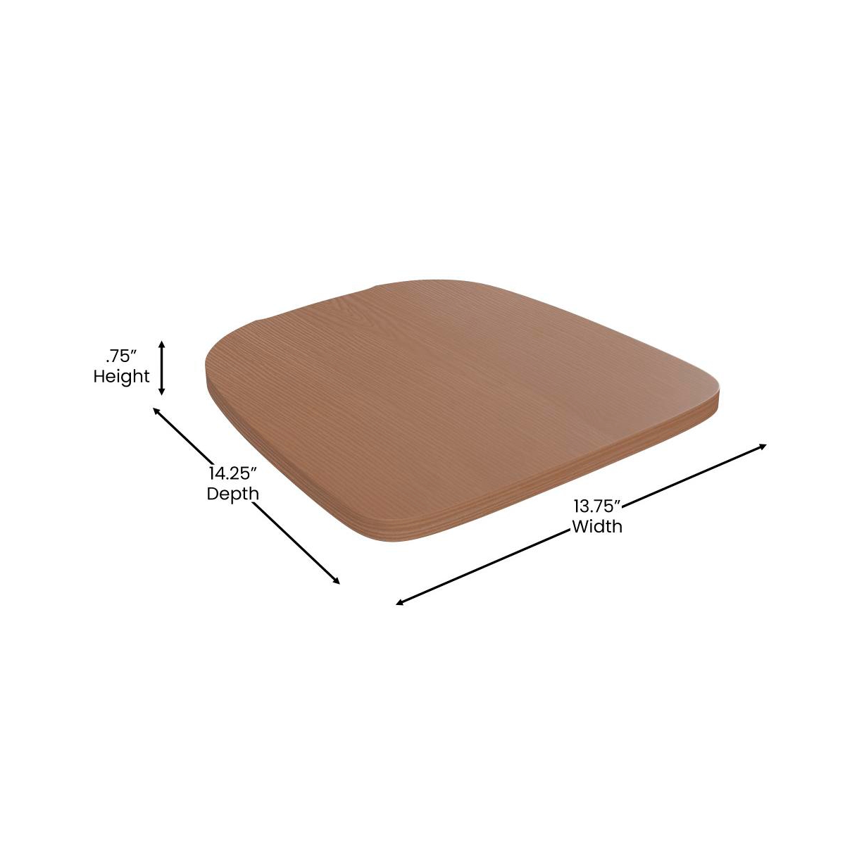 Carew All-Weather Durable Polyresin Seat For Colorful Metal Dining Chairs, Counter Stools And Bar Stools
