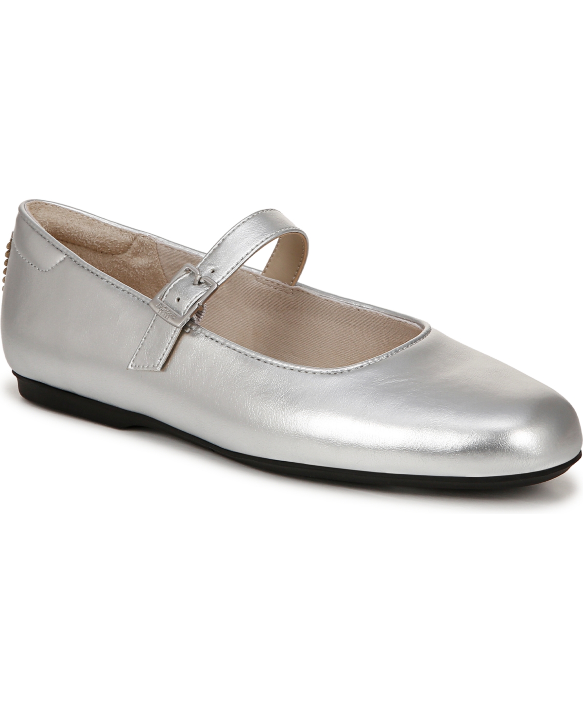 Shop Dr. Scholl's Women's Wexley Jane Flats In Silver Faux Leather