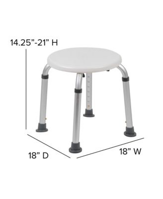 Tool-Free 300 Lb. Capacity, Adjustable Bath & Shower Stool