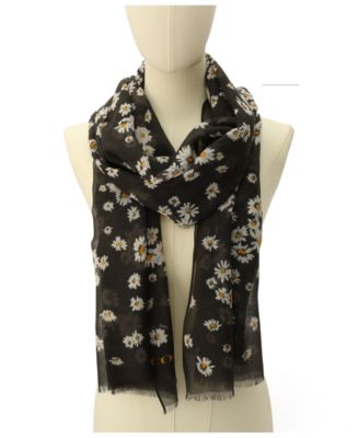 Women's Daisy Cluster Printed Oblong Scarf
