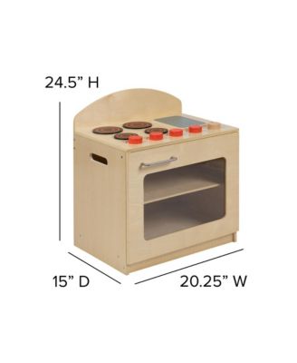 Children's Wooden Kitchen Stove With Turnable Knobs For Commercial Or Home Use