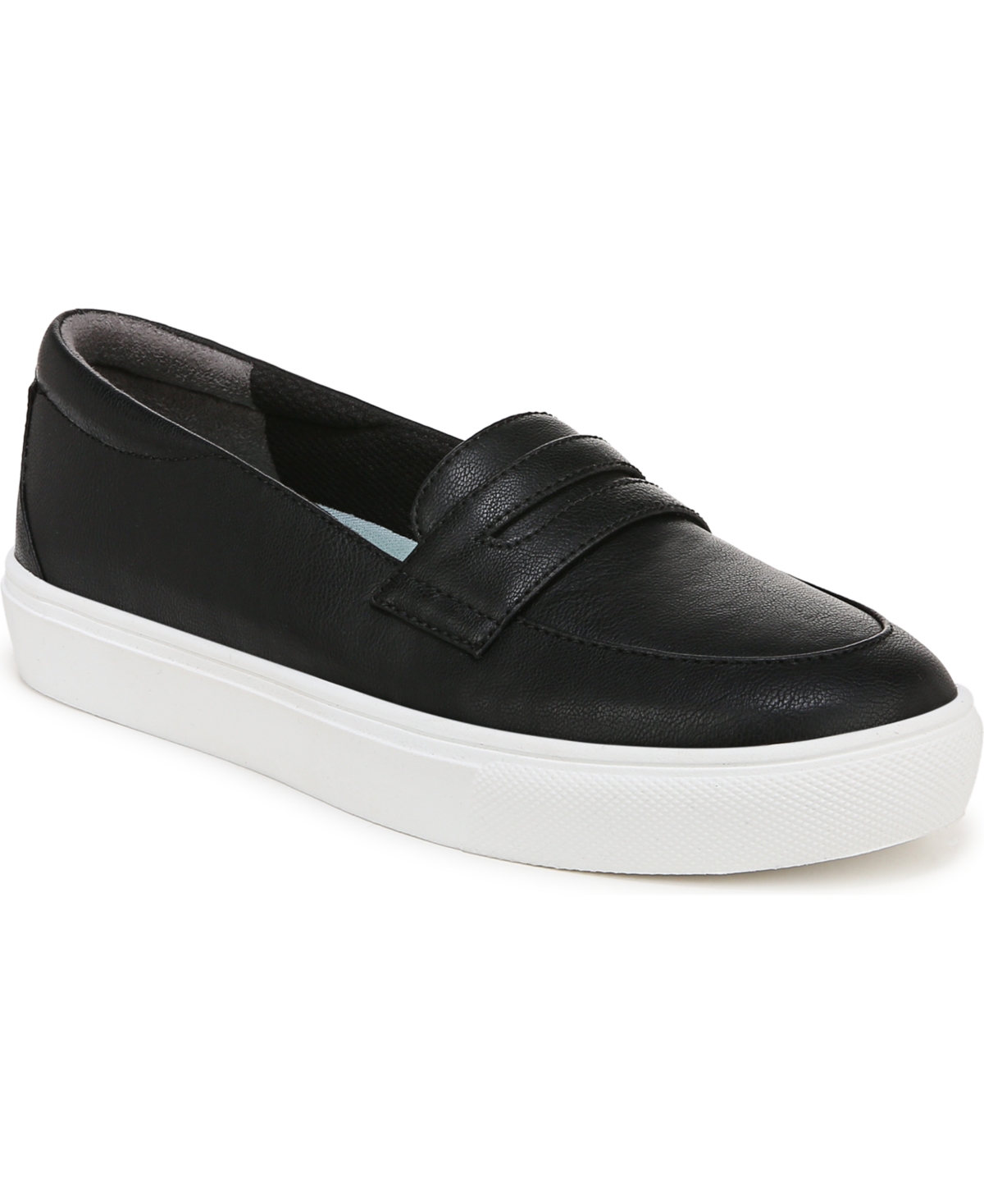 Women's Nova Moc Slip On Loafers - Black Faux Leather