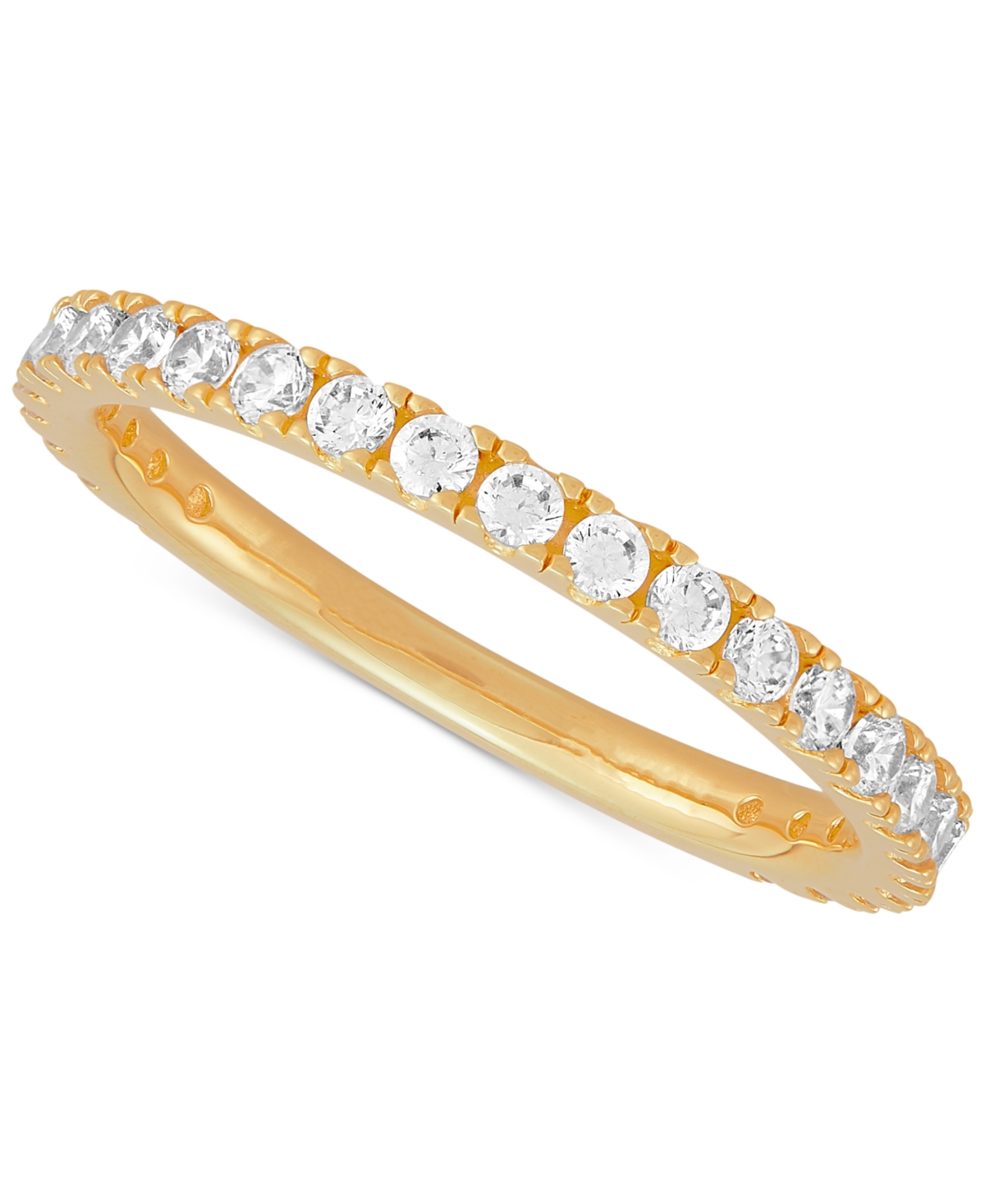 Arabella Cubic Zirconia Bridal Set In 14k Gold-plated Sterling Silver In Gold
