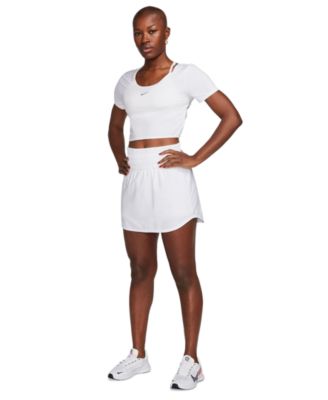 Nike - One Classic Dri-FIT Short-Sleeve Cropped Twist-Back Top