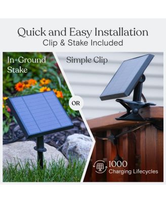 Ambience Pro 27 ft. Outdoor Solar LED String Lights with Warm White Hue