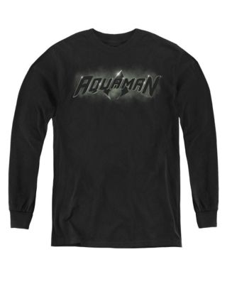 DC Justice League Logo Aquaman Trident Official Sweatshirt (Heather Grey) main image 0