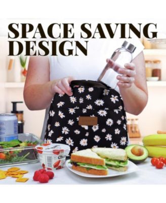 Insulated Tote Lunch Bag With Soft Padded Handles