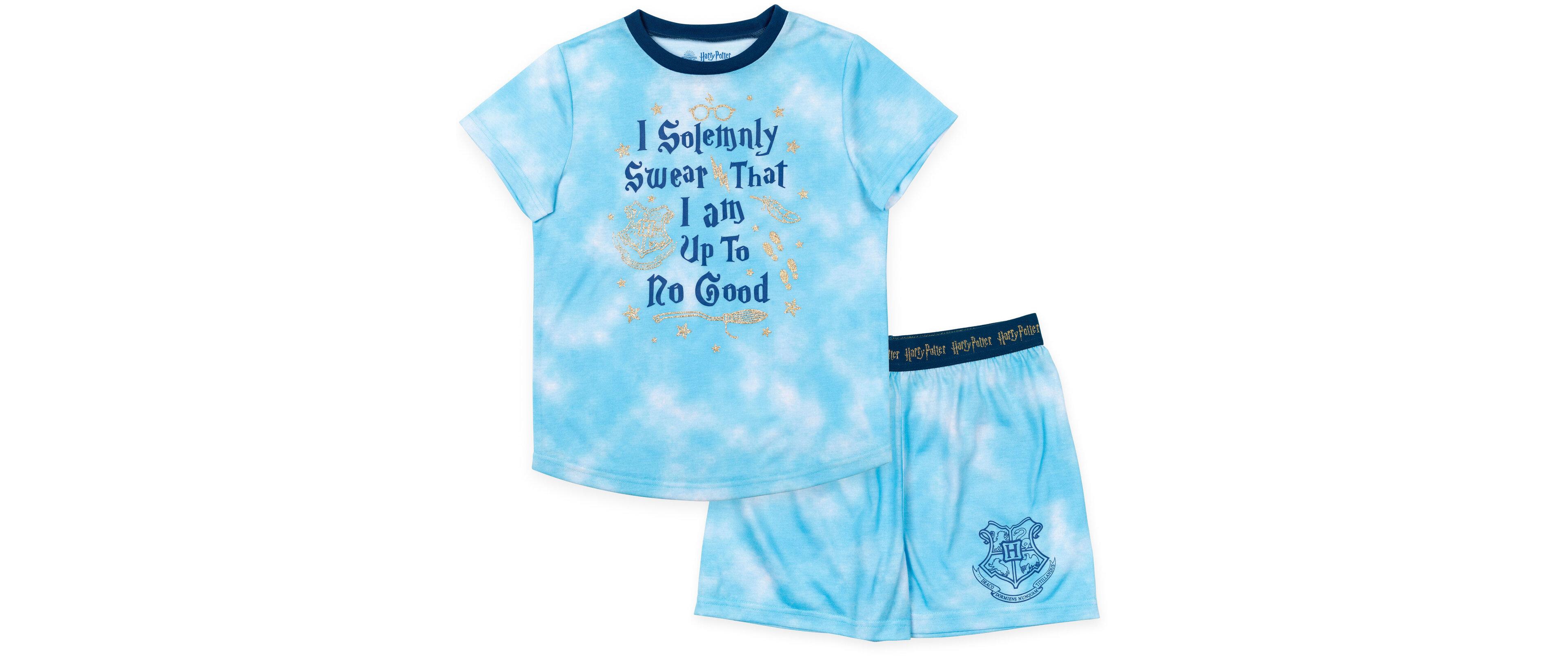 Harry Potter Girls Pajama Shirt and Shorts Sleep Set