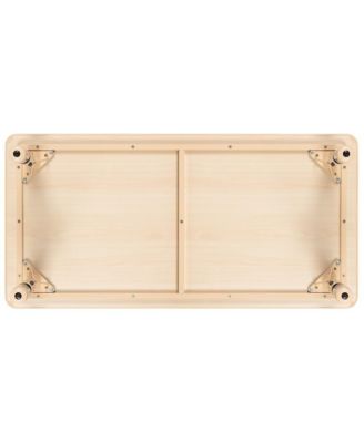 23.625"W X 47.25"L Rectangular Plastic Height Adjustable Activity Table