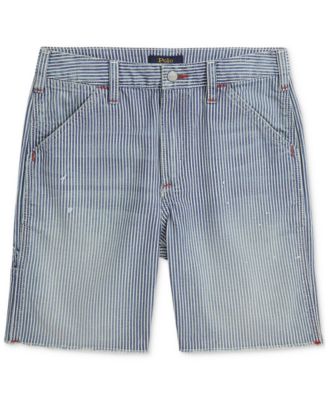 Polo Ralph Lauren Big Boys Indigo Striped Denim Carpenter