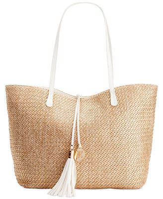 INC International Concepts Tropical Beach Bag - Handbags & Accessories ...