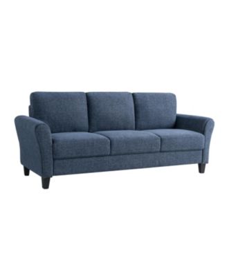 80.3" W Microfiber Wilshire Sofa with Rolled Arms