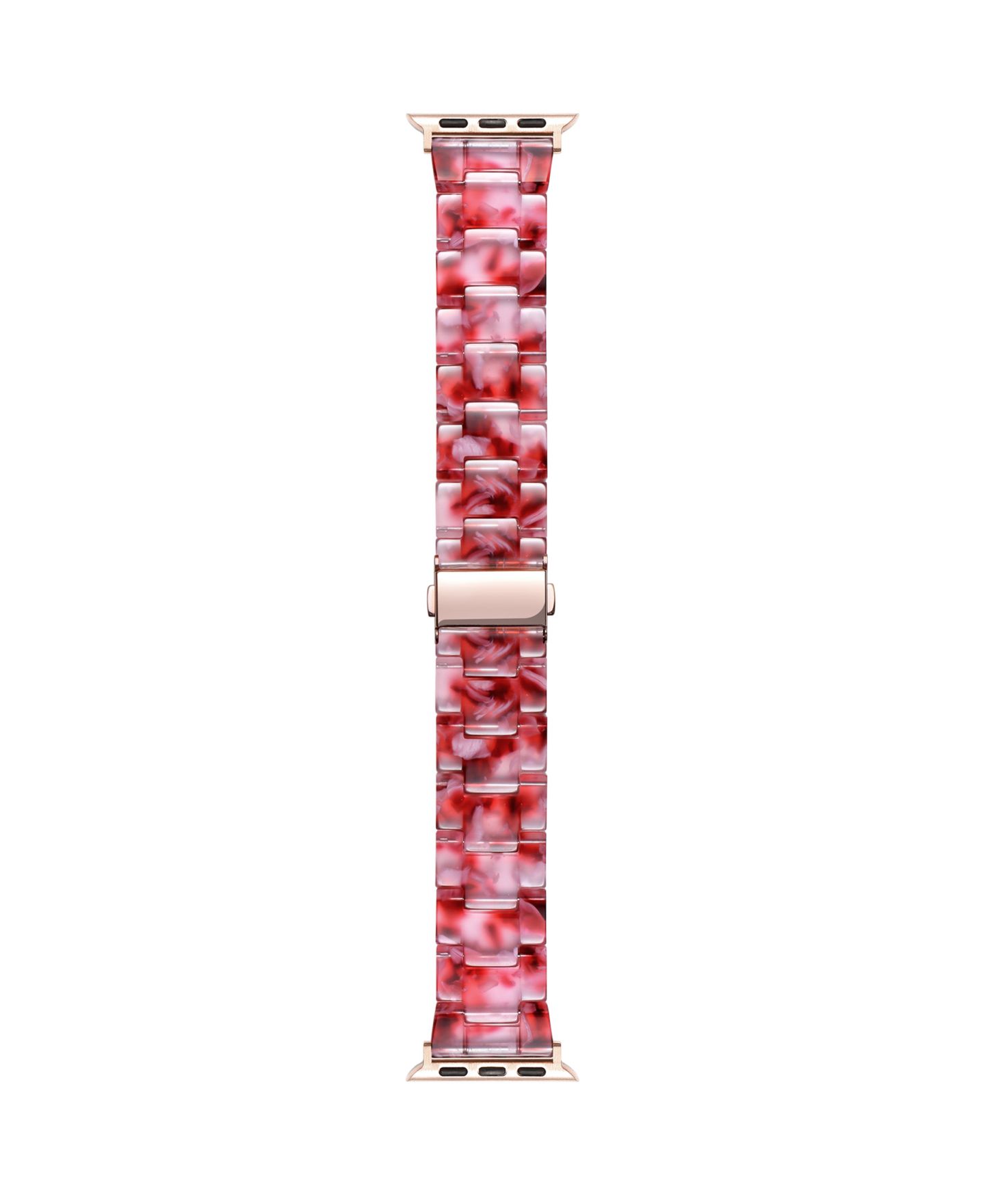 Ремешок для часов Posh Tech Claire Resin Band for Apple Watch 40,41,42 mm, цвет: Вишнёвый — фото 3