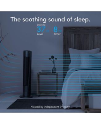 OSC84 41" Whole Room Air Circulator Tower Fan with Remote Control, Black