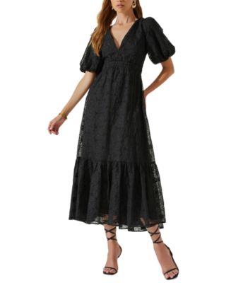 ASTR the Label Women's Jaxine Eyelet-Embroidered Maxi Dress - Macy's