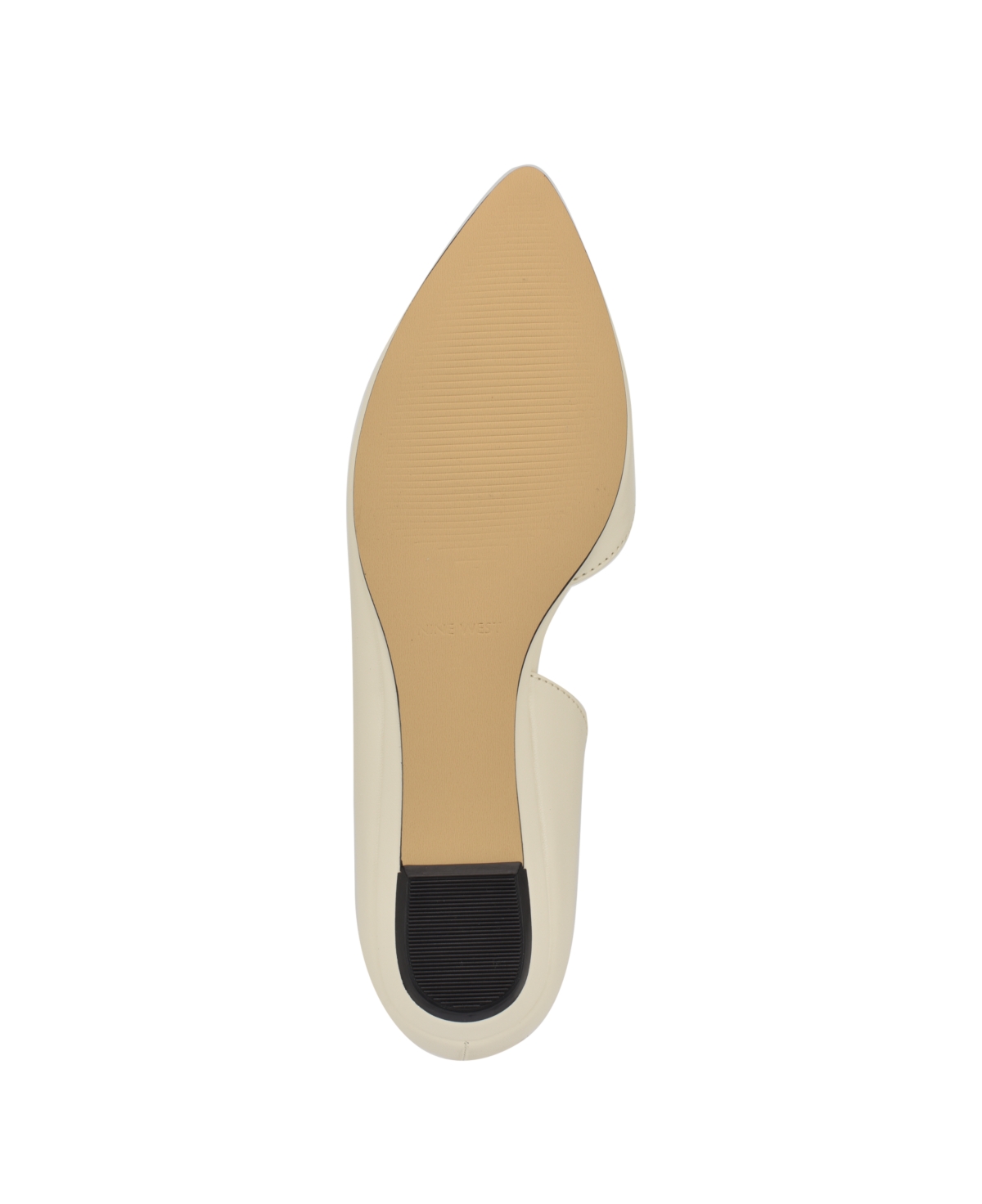 Shop Nine West Women's Saige D'orsay Pointy Toe Slip-on Flats In Black Patent