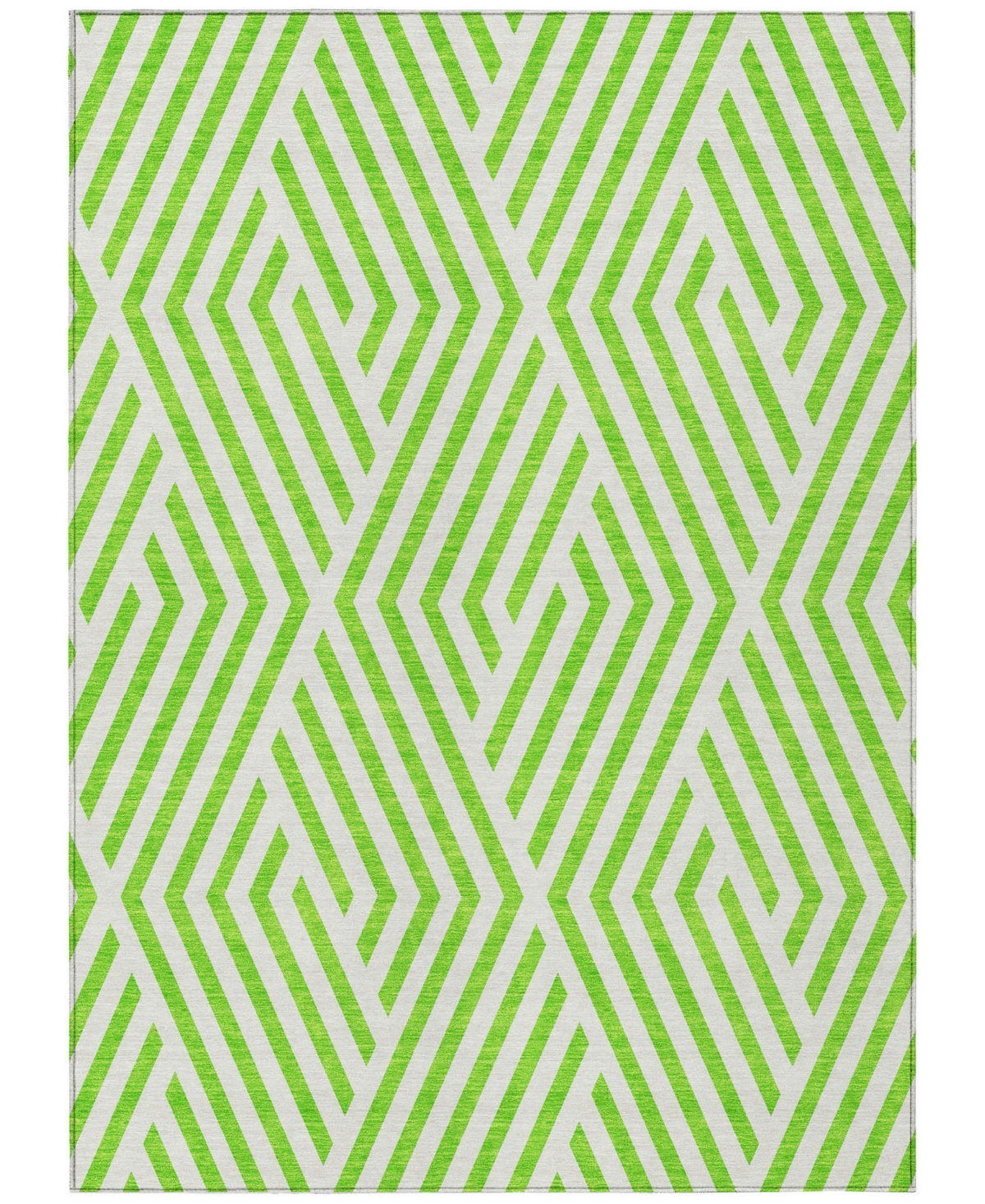 Addison Chantille Machine Washable Acn550 3'x5' Area Rug In Lime