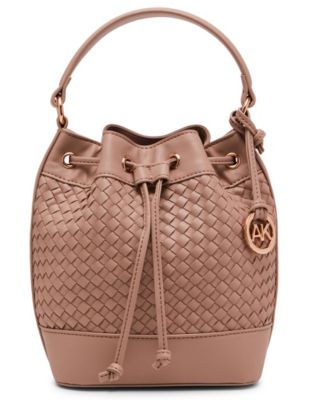 Anne Klein Woven Bucket Crossbody Bag Macy s