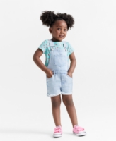 Epic Threads Toddler Girls Tulip Denim Shortalls, Created for Macy's - Tulip Wash