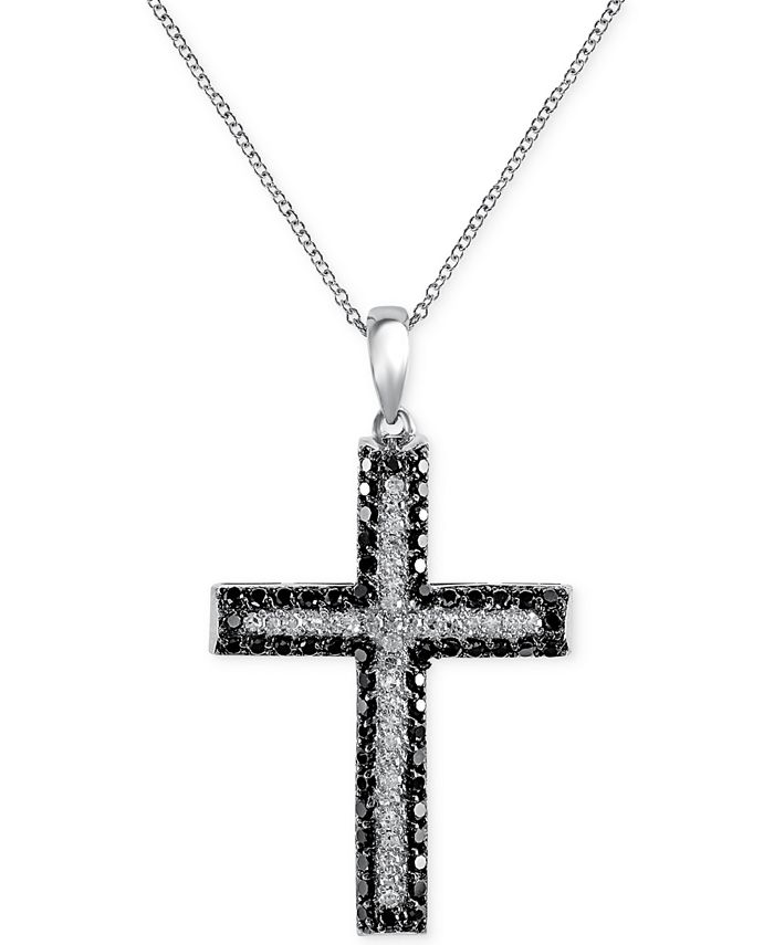EFFY Collection Effy Diamond Cross Pendant Necklace (5/8 ct. t.w.) in ...