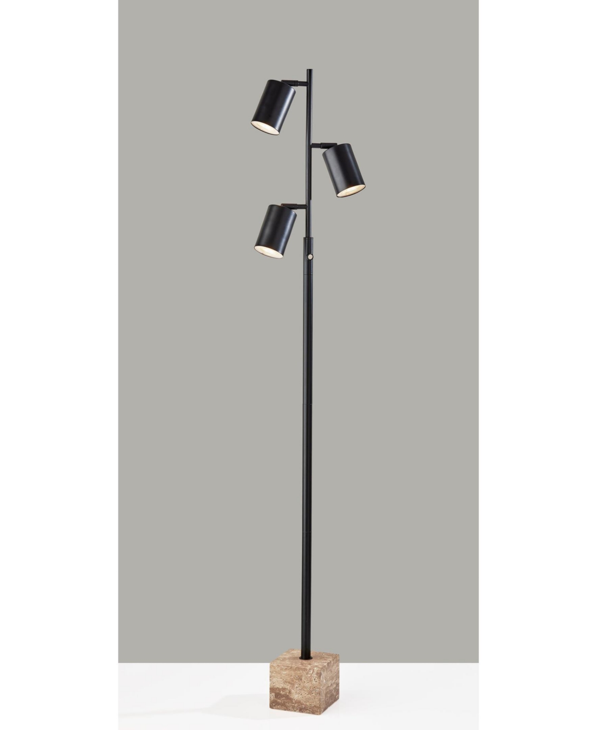 Adesso 64" Rutherford Led Tree Lamp In Black