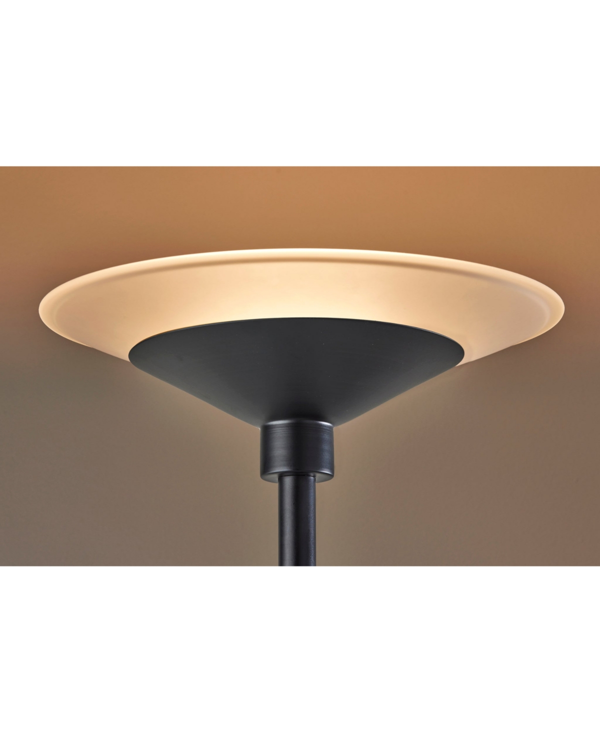 Adesso 71" Solar Led Torchiere In Black