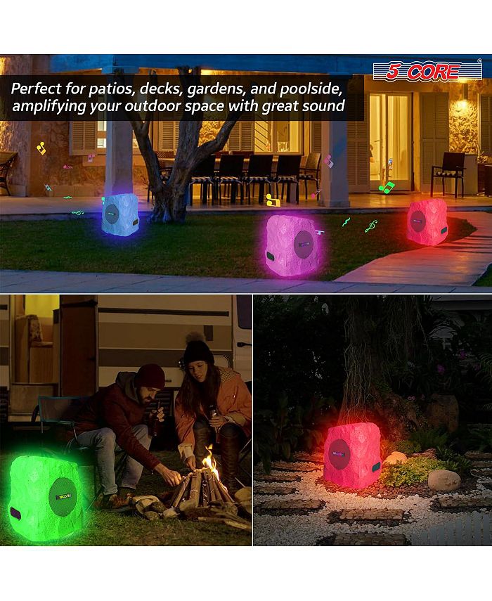5 Core Outdoor Speakers Bluetooth Waterproof Linkable TWS 10W RMS Pool