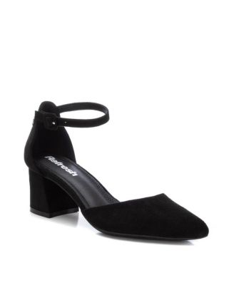 Women's Suede Block Heel Pumps By