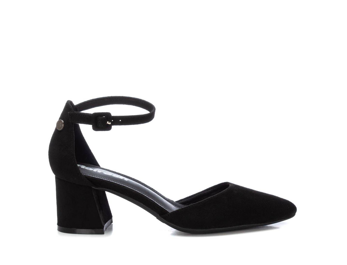 Женские туфли XTI Block Heel Ankle Strap Suede, цвет: Чёрный — фото 2