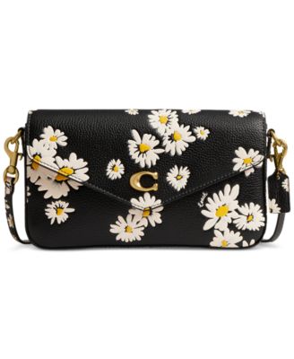 COACH - Wyn Floral-Print Leather Crossbody with Removable Card Pouch