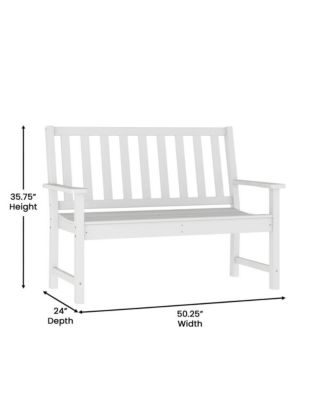 Cressly All Weather Recycled Hdpe Bench For Indoor And Outdoor Use