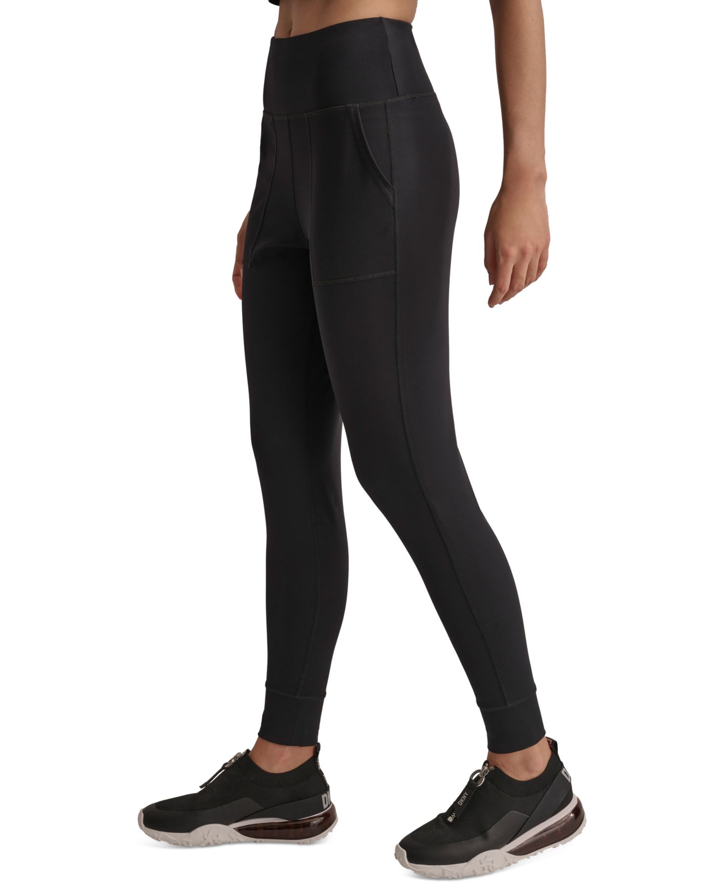 Женские брюки DKNY Sport Stretch Utility Jogger, цвет: Чёрный — фото 3