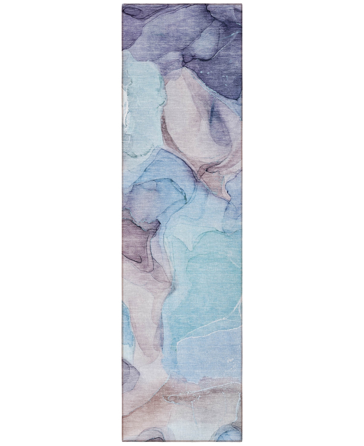 Addison Chantille Machine Washable Acn504 2'3x7'6 Runner Area Rug In Navy