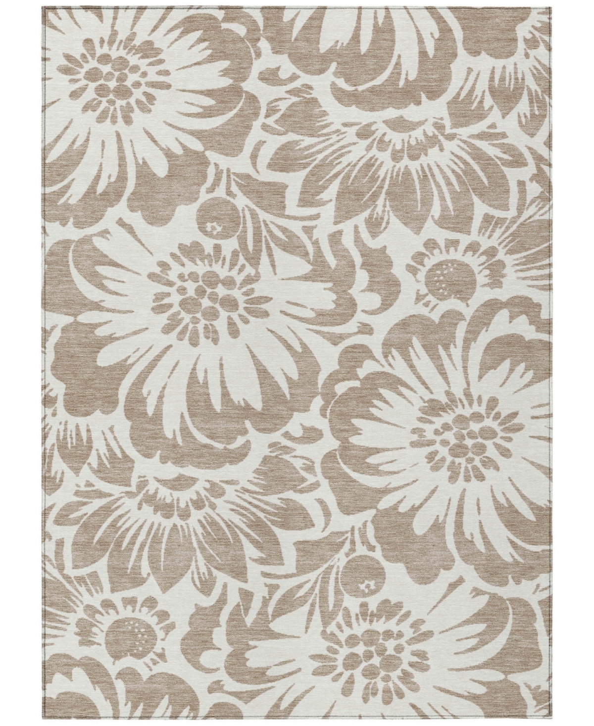 Addison Chantille Machine Washable Acn551 8'x10' Area Rug In Taupe