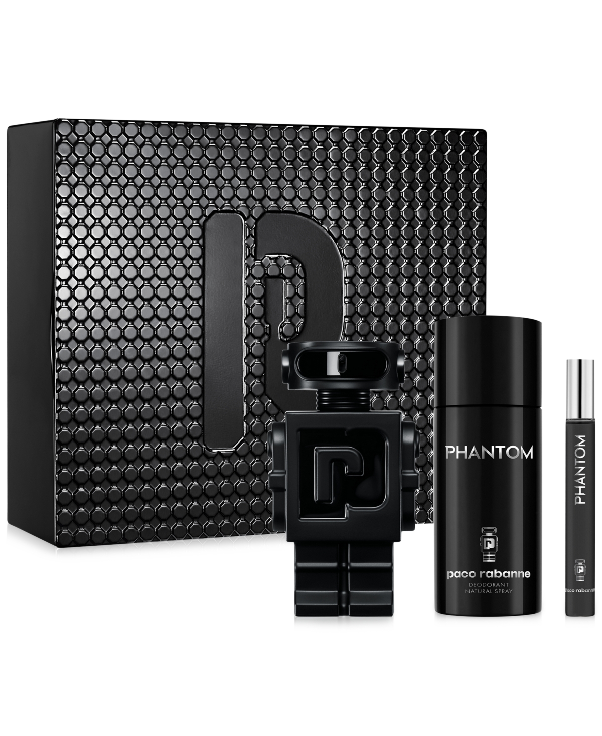 Rabanne Men's 3-pc. Phantom Parfum Gift Set In Black