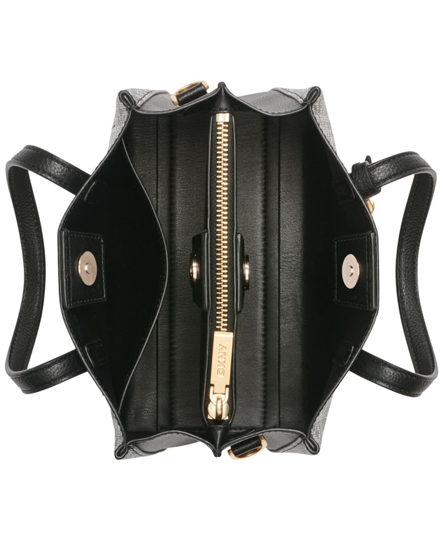 Женская сумка DKNY Farah Logo Crossbody Satchel, цвет: Bk Logo-Bk — фото 2