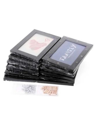 12-Opening Photo Collage Frame with Glass Cover for Multiple Picture Display