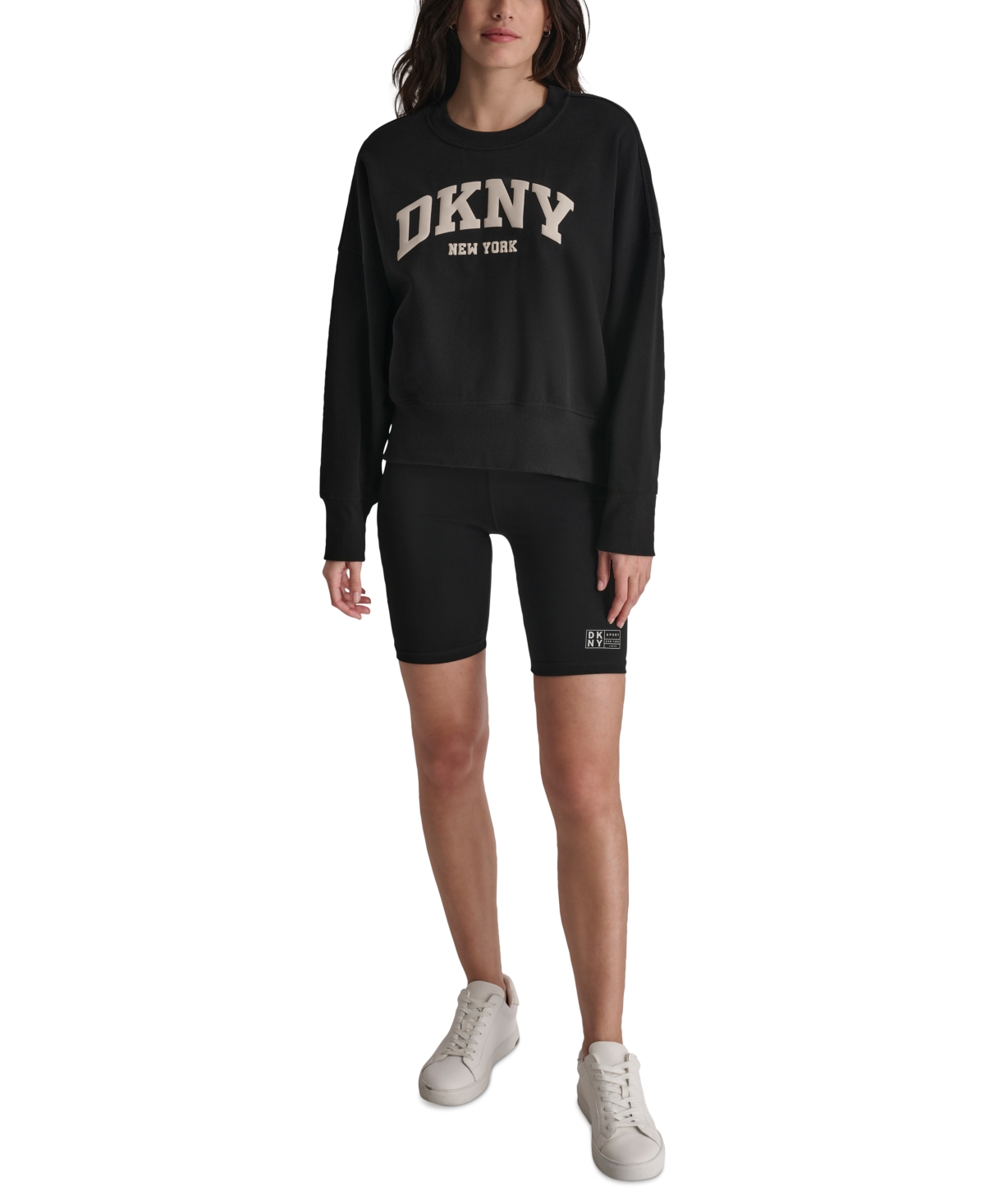 Dkny Sport Women's Varsity Puffed Logo Sweatshirt