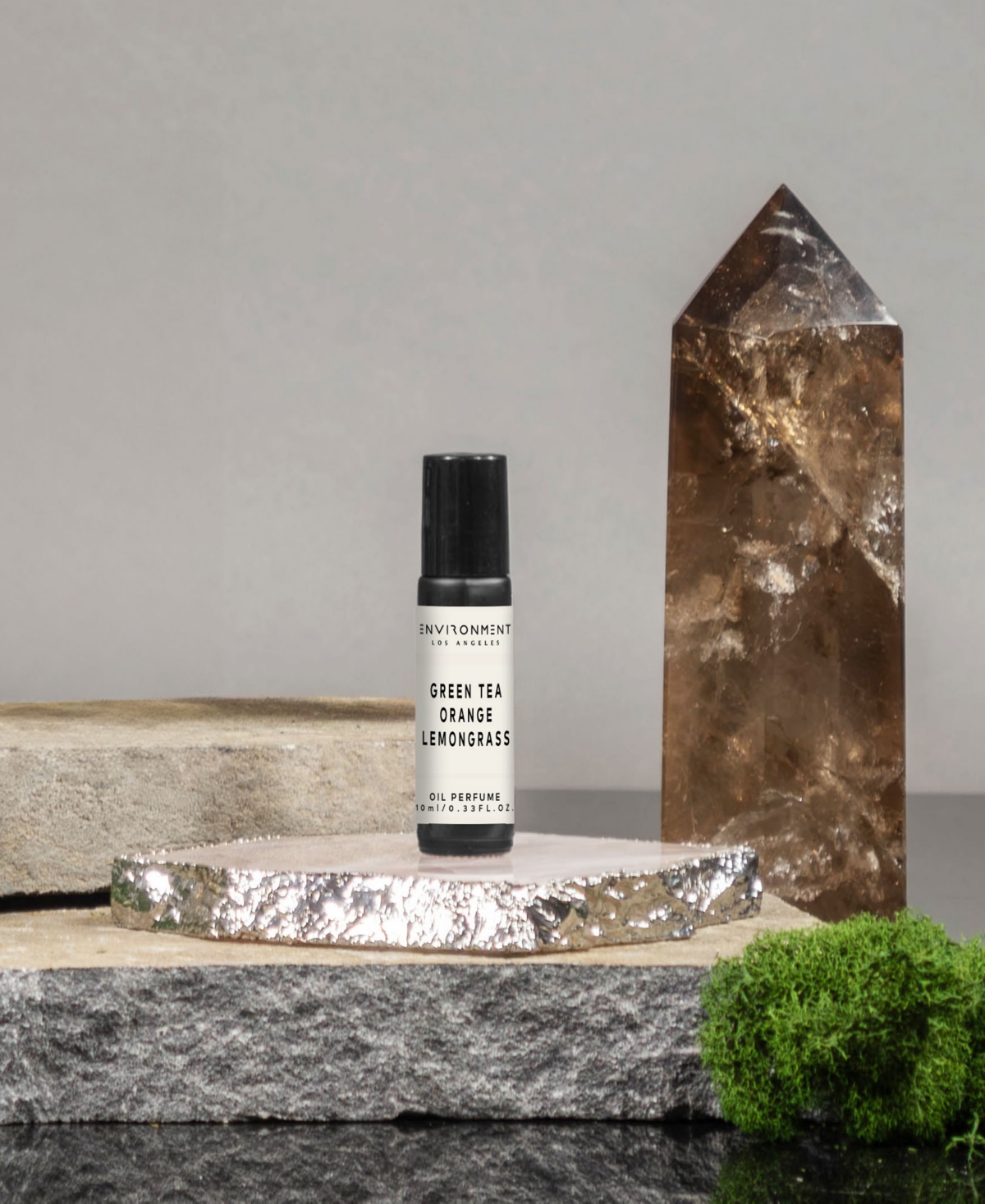 Environment Green Tea, Orange & Lemongrass Roll-On Oil Perfume (Inspired by 5-Star Luxury Hotels), oz