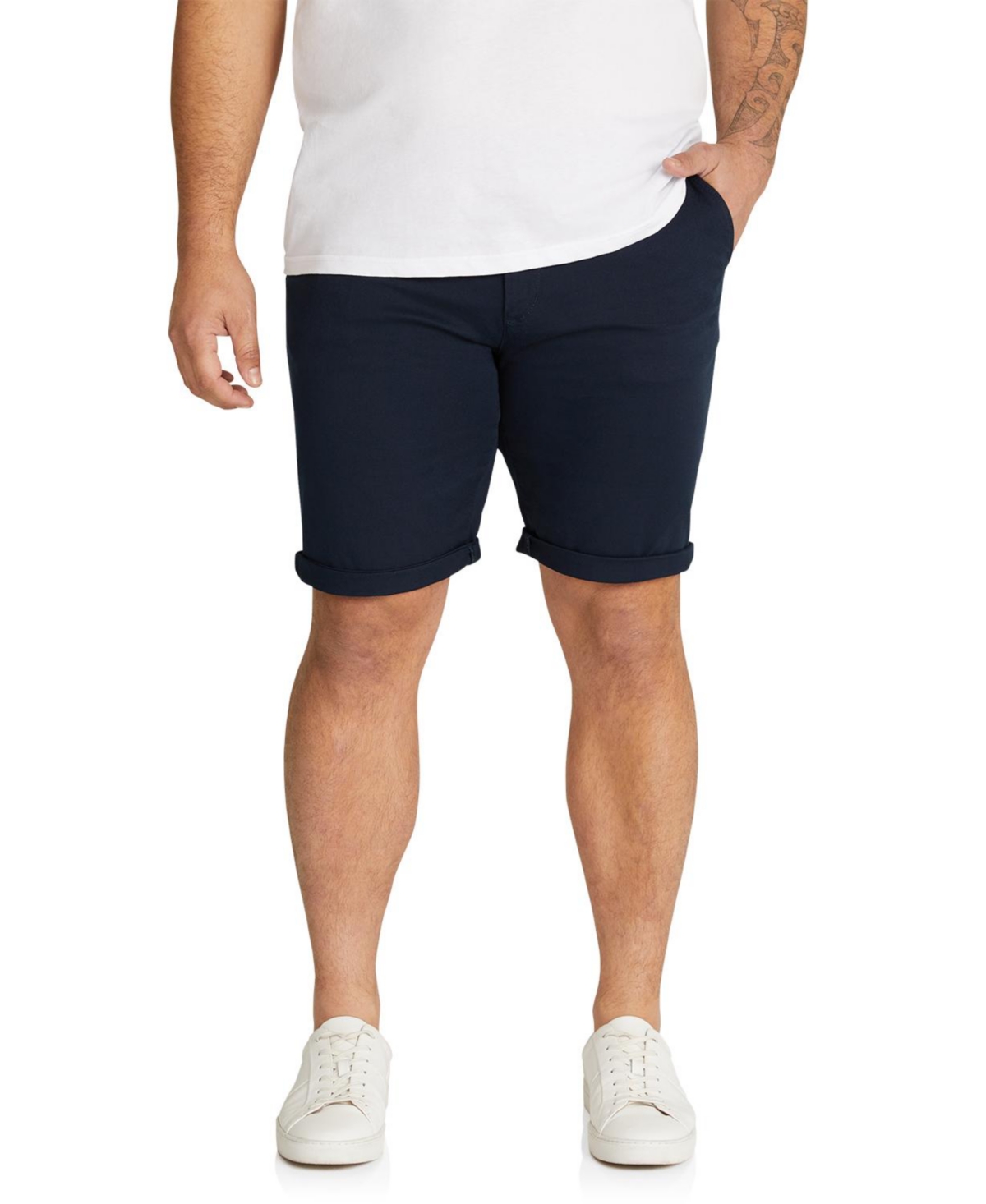 Big & Tall Johnny Charlie Canvas Short - Black