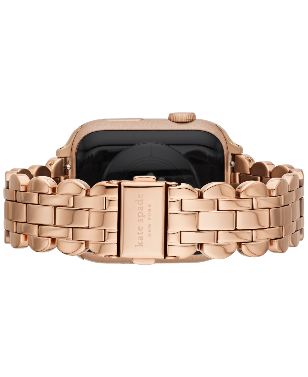 Shop Kate Spade Women's Rose Gold-tone Stainless Steel Band For Apple Watch, 42,44,45,49mm In No Color