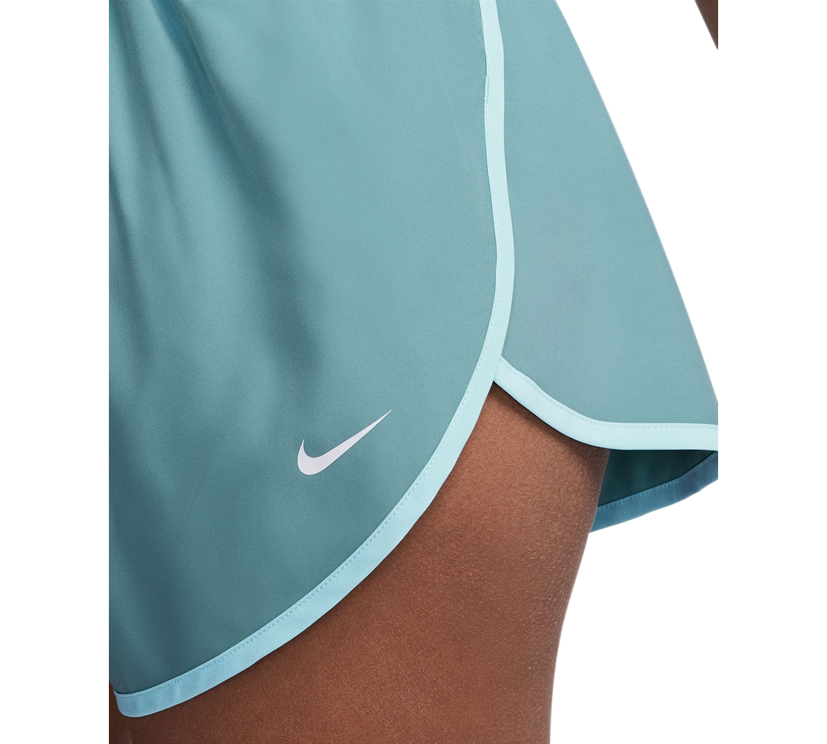 Nike Women's Pro Tempo Mid-Rise Shorts -glacier Blue/white