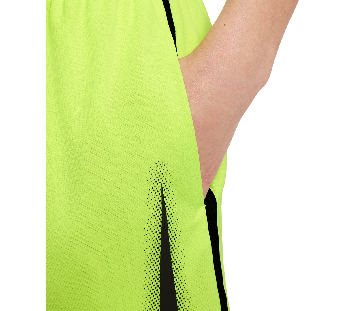 Nike Big Boys Multi Dri-fit Graphic Training Shorts -black/black