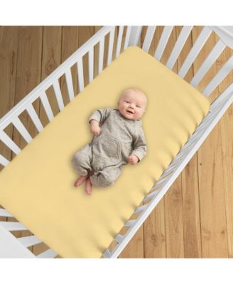 All-in-One Fitted Sheet & Waterproof Cover for 52" x 28" Crib Mattress (2-Pack)