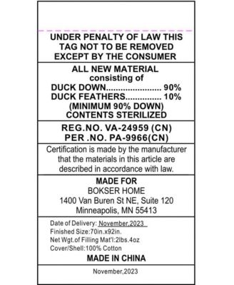 Extra Warm 700 fill Power Luxury White Duck Down Duvet Comforter - Twin/Twin XL