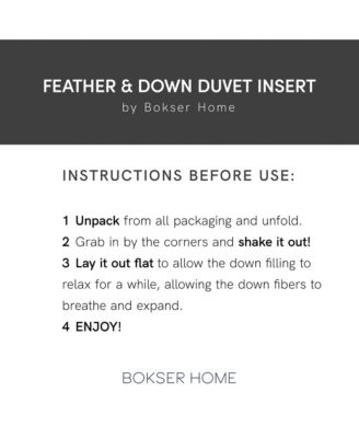 Lightweight Feather & Down Duvet Comforter Insert - Full Queen