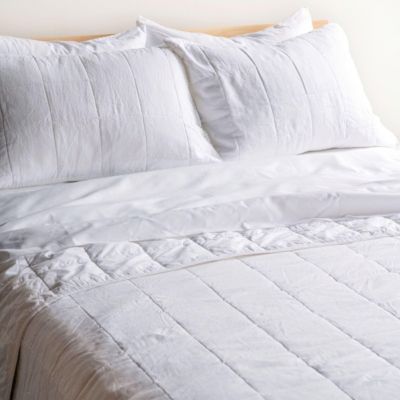 French Linen Quilt & Sham 3pc  Set - King/California King