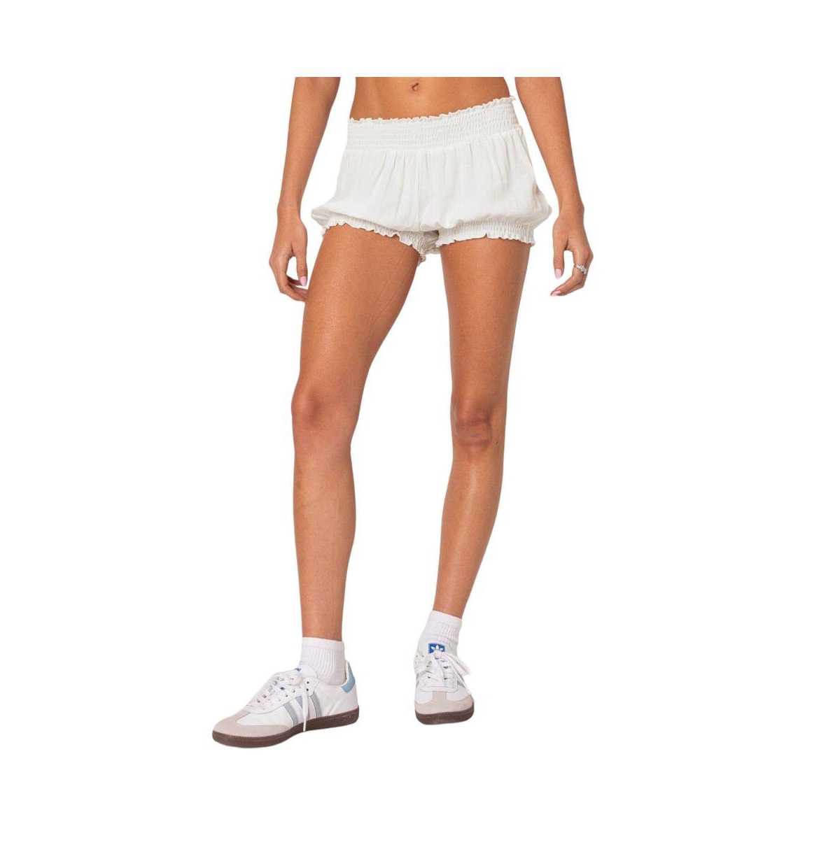 Women's Adelaide Puffy Shorts - White