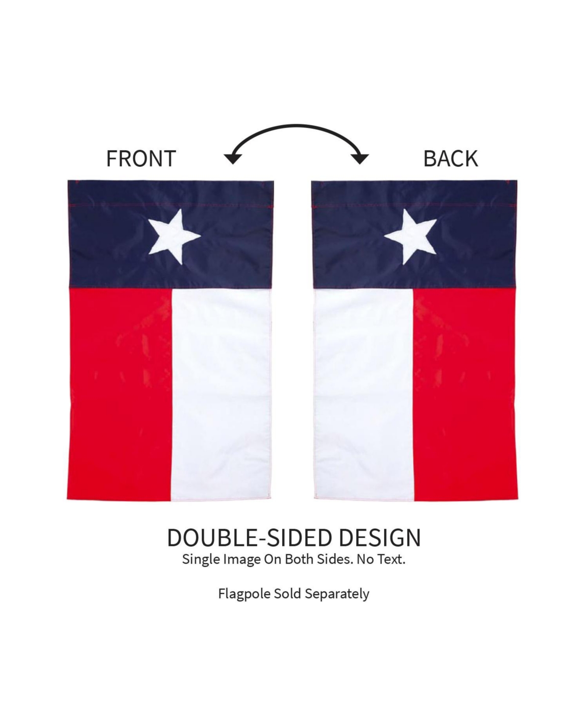 Evergreen Flag Texas State Flag Garden Applique Flag